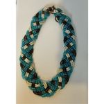 Singe medallion necklace and braided beaded necklaces Photo 4