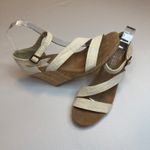 Toms  NEW Natural Linen Clarissa Canvas Espadrille Wedge Sandals Size 9.5 Summer Photo 3