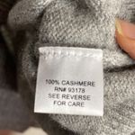 House of Harlow  1960 Heather grey 100% cashmere layered shoulder cap sweater S Photo 8