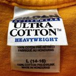 Gildan Mesun Wildlife Wisdom T-Shirt Top Crew Neck Animals Graphic Yellow Medium Photo 2