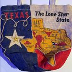 Texas burlap tote bag Tan Photo 7