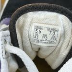 Vans Black Suede and Rainbow Checkered Skate Shoes Unisex Men 5.5 Women 7 Photo 6