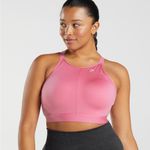 Gymshark High Support Sports Bra Pink 34E/F Racerback Adjustable Strap Photo 6