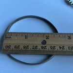 Women’s vintage‎ dainty set of 2 silver tone crystal bangle bracelets one size Photo 7