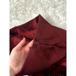 Poetry Vintage Y2K  Lrg Strapless Merlot Burgandy Iridescent Mini Cocktail Dress Photo 7