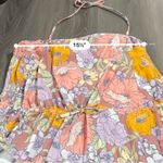 Cupshe  Pink Purple Yellow & White Pastel Floral Halter Swimsuit Top‎ Size XL NWT Photo 2