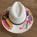 Artisanal Mexican Sombreros Hand Painted Fedora Floral Sombrero Panama Bohemian Photo 4