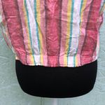 EXPRESS Striped Linen Cotton Tie Waist Tank Top L Photo 10