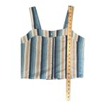 Knot Sisters  ANTHROPOLOGIE Striped Linen Blend‎ Tank, Small Photo 5