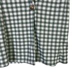 Altar'd State  Blazer Cardigan Womens M Green White Gingham Knit Preppy Casual Photo 2