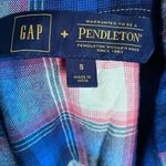 Gap  Pendleton • Blue Pink Plaid Flannel Shirt Photo 2