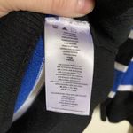 Michael Kors Michael Blue Striped Zipper Detail Thick Knit Long Sleeve Shirt #Gr Photo 2