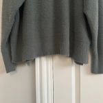 Aerie Sweater Cowl Neck Oversized Pullover Fuzzy Size: Medium Color: Green Photo 3