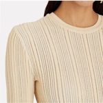 Ulla Johnson Lyana Pullover Cream Ivory Textured Rib Knit Sweater Top Size Large Photo 13