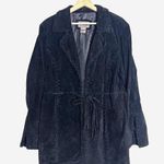 Vtg BRANDON THOMAS Leather Western Style Long Sleeve Lined fringe Jacket rodeo L Black Size L Photo 0