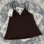 Brandy Melville NWT  Brown Cotton Babydoll Tank - OS Photo 2