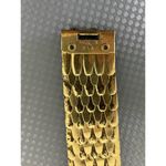 Vintage 70s Gold Metal Fish Scale Stretch Belt Disco Size Medium/Large Photo 6