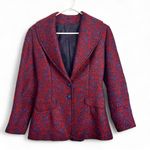 Unbranded Vintage Embroidered Blue Red Women’s Blazer Small Victorian Witchy Photo 0