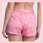 PINK - Victoria's Secret PINK Victoria’s Secret Silky Boxy Pajama Shorts Pink Lemons Size LARGE Photo 2