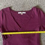 Vanilla Star Jeans Vanilla Star Ribbed V-Neck Wrap Short-Sleeve Top Photo 5