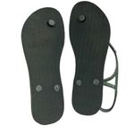 Havaianas Luna Glitter Flip Flops Women’s Size 41/42 Green Sparkle Sandals Photo 6