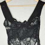Victoria's Secret VTG 90s Scallop Lace Teddy 36B High Cut Thong Bodysuit USA Made Photo 5