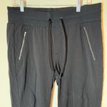 Athleta  Trekkie‎ North Jogger Black Drawstring Zip Pockets Athleisure Size 10 Photo 1