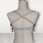 NWT Blush Profile Gottex Swimwear Multicolor Floral Ruffle Bikini Top Size Small Blue Photo 3