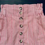 FAVLUX Boutique Brand  Fashion Pink & White Striped High-Waisted Pencil Skirt | L Photo 1
