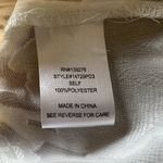 Daniel Rainn Size Small White Semi-Sheer Tunic Sleeveless Top Lace Crocheted Photo 8