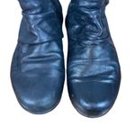 Munro  Black Leather Ankle Sie Zipper Walking Wedge Bootie Women Sz 7.5 Photo 5