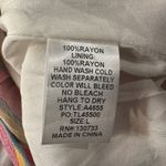 Umgee  Large A-Line Mini Dress Striped V-Neck Lined Sleeveless Ruffled Multicolor Photo 9