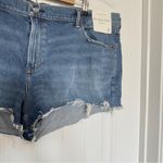 Abercrombie & Fitch  Y2K The Mom Mid-Rise Raw Hem Shorts Size 20 NWT Photo 2