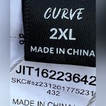 SheIn  Mod 2XL Curve‎ Blue White Puff Sleeve Above Knee Front Tie Boho Sundress Photo 11