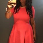 TY-LR The Odessa women’s asymmetrical Knit dress in Rust size small S Photo 4