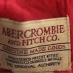 Abercrombie & Fitch VTG Wool Blend Varsity Jumper Dress Size L A-line Red Photo 4