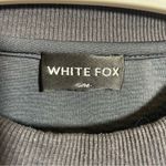 White Fox Boutique White Fox Sweatshirt Gray Corduroy Casual Pocket Logo Photo 6