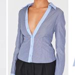 Pretty Little Thing Fitted Striped Shirt  Photo 1