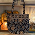 Vera Bradley  Caffe Latte Morgan Tote Shoulder Bag Quilted Cotton  Purse Paisley Photo 0