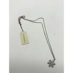 Talbots  Snowflake Necklace Silver Tone Crystal‎ Pendant Holiday Jewelry New Tags Photo 2