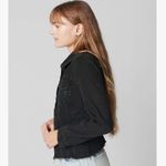 BLANK NYC  NWT black denim jacket. Size XS Photo 2