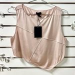 NBD NWT  Myla Asymmetric Blouse Top & High Rise Midi Skirt Set Mauve Women's XS Photo 3