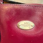 Coach  Burgundy Leather Satchel Photo 1