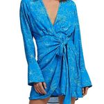 Charlie Holiday NWOT Amanda Floral Long Sleeve Tie Waist Minidress Photo 0