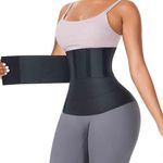 Tummy Wrap Waist Trainer Black Photo 0