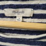 Madewell  Women's Navy and White Striped Cotton Top Size Small Photo 3