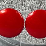 Vintage Shade of Red Round Disc Shape Clip Photo 11