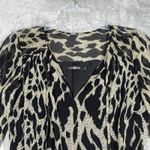 Alice & Trixie Dress Womens Medium Black Cream Cheetah Leopard Mini Exotic Edgy Photo 3