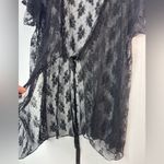 Smart & Sexy  XL Black Lace Tie Front Chemise Photo 2