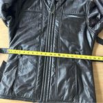 wilson's leather Wilson’s Leather Vintage Faux Fur-Lined Dark Brown Leather Bomber Jacket Sz M Photo 14